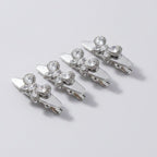 Gemstone Heart Claw Hair Clip Set - Crystal Butterfly – hair accessories (view 1)