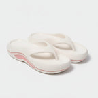 Puffy Cloud Platform Slippers White & Pink