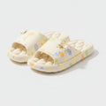 Puffy Cloud Slide Slippers - Cream Multi