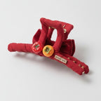 Red Velvet Hair Claw With Tomato Charm – hair accessories (view 1)