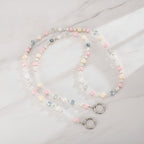 Beaded Phone Charm Strap - Wave Block