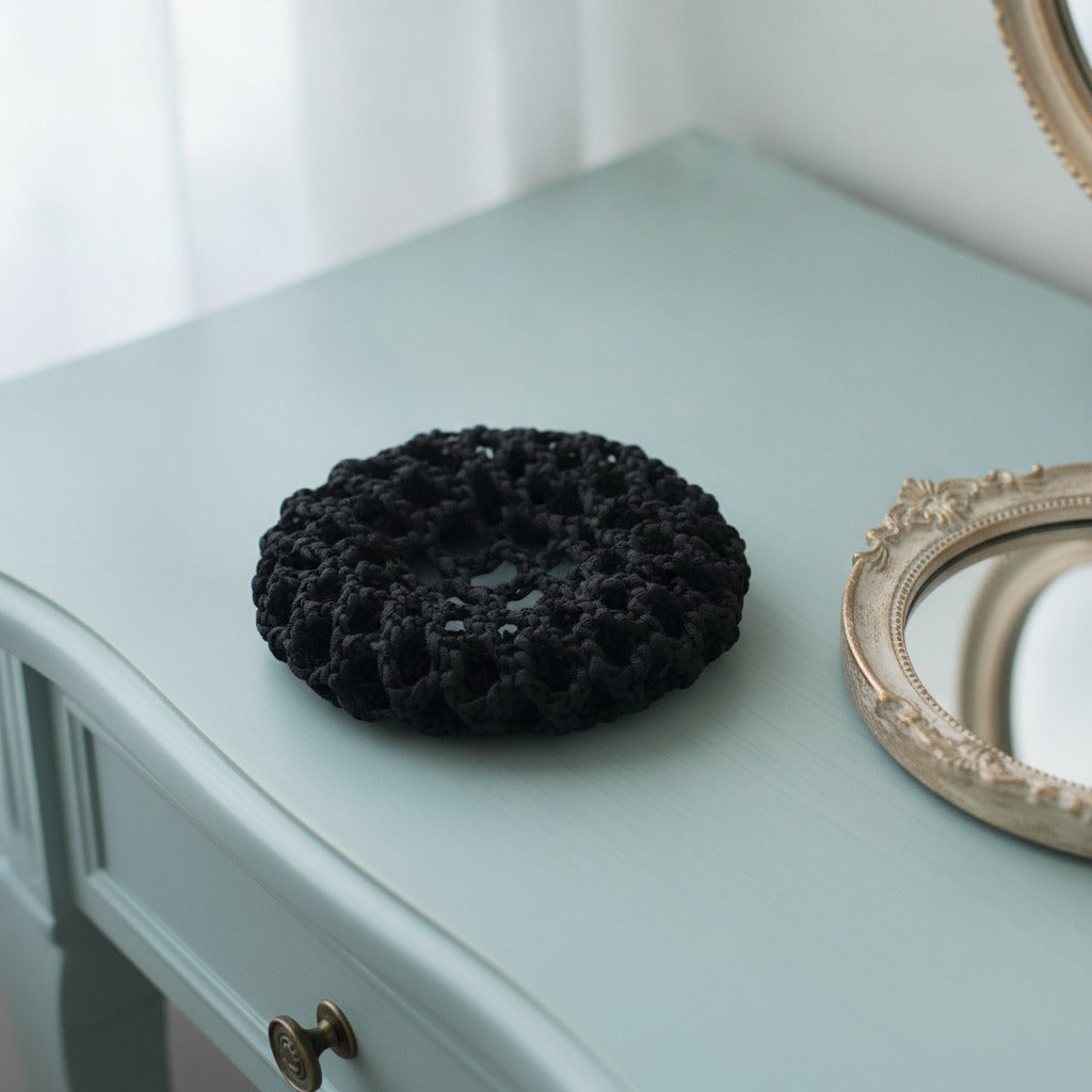 Chunky Crochet Hair Claw - Black