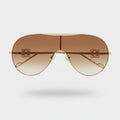 Gold Gradient Aviator Sunglasses with Logo Detail – eyewear (view 1)