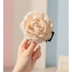 Rose Bloom Hair Claw - Beige