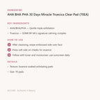 SOMEBYMI AHA BHA PHA 30 Days Miracle Truecica Clear Pad (70EA) – Korean toner pad (view 2)