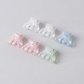 Mini Claw Clip Set – 6 Pack - Clear & Peach – hair accessories (view 1)