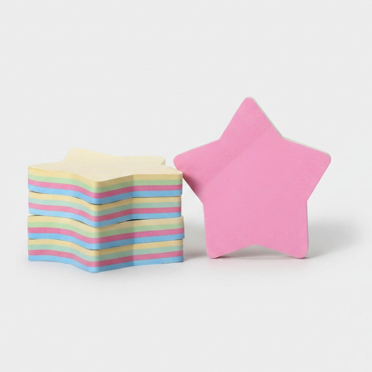 Star-Shaped Sticky Notes Rainbow Pad Pack – stationery (view 1)