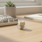 Mini Keyboard Key Charm Set - Light Brown