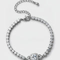 Cubic Zirconia Tennis Bracelet - Silver