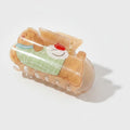 Amber Acrylic Sleeping Girl Hair Claw – hair accessories (view 1)
