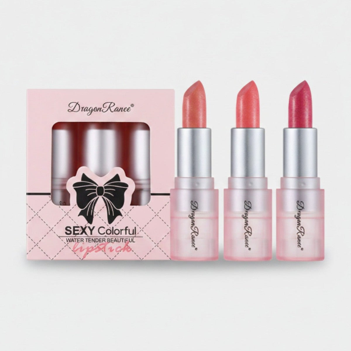 Lipstick Set Water Tender Beautiful Bow Design – Korean beauty tool (view 1)
