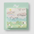 Pastel Mint Landscape Sticky Notes Set – stationery (view 1)