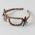 Plaid Padded Headband - Coffee Plaid