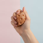 Peanut brown crispy cheese cube squishy - detail