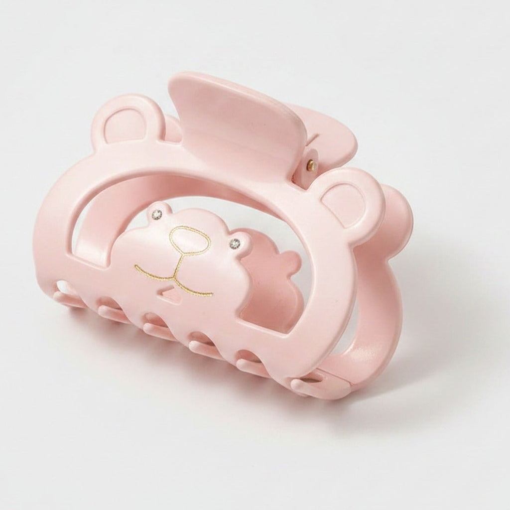 Bear Claw Rhinestone Hair Clip - Pink Bear Claw Clip – hair accessories (view 1)