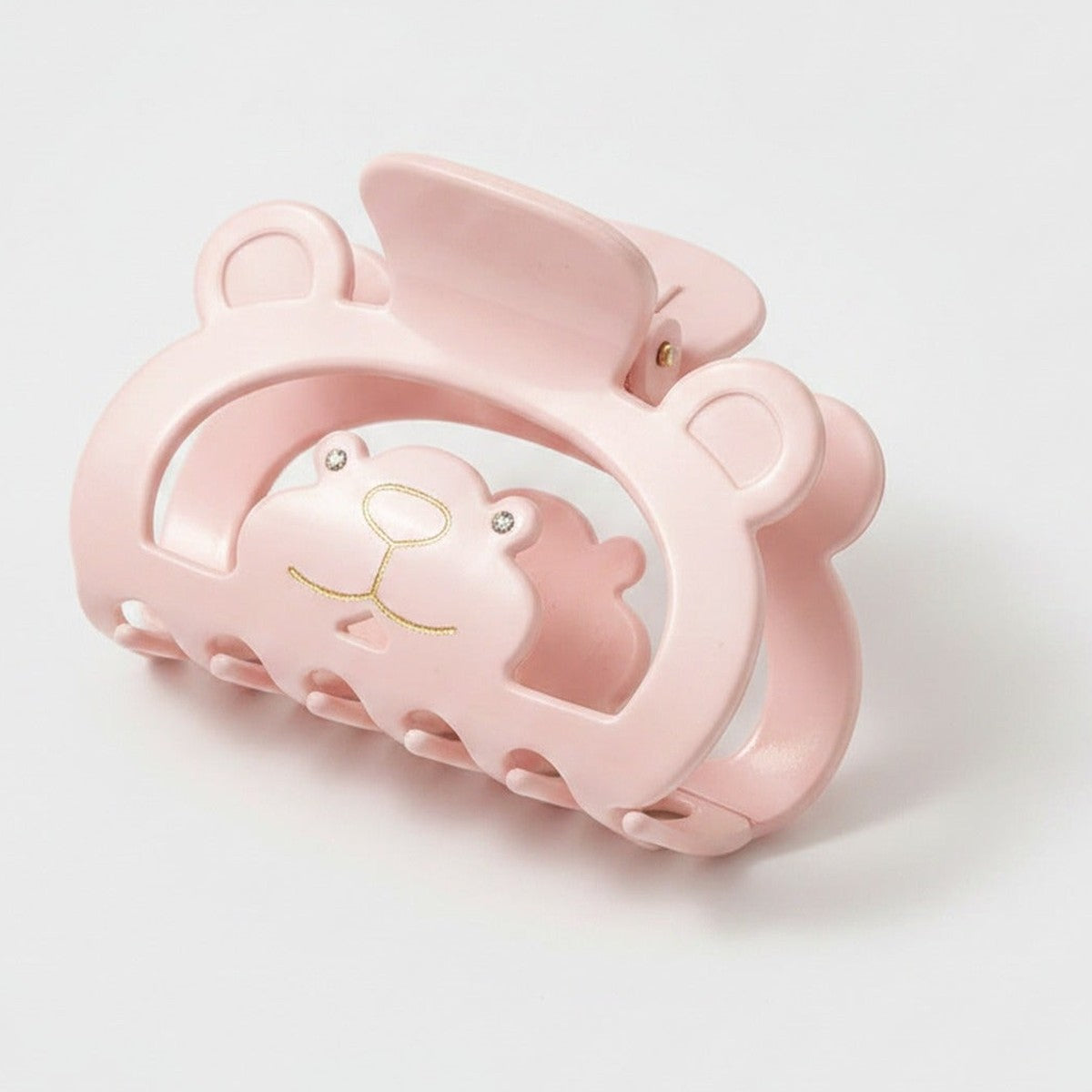 Bear Claw Rhinestone Hair Clip - Pink Bear Claw Clip – hair accessories (view 1)