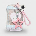 Pink Star Charm Clear Pouch Keychain – novelty & toys (view 1)