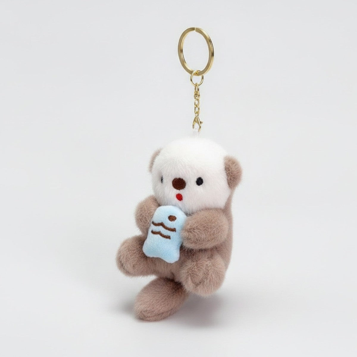 Cute Otter Plush Keychain Bag Charm - Lightbrown – novelty & toys (view 1)
