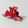 Red Gingham Hair Claw With Bow And Apple Charm – hair accessories (view 1)