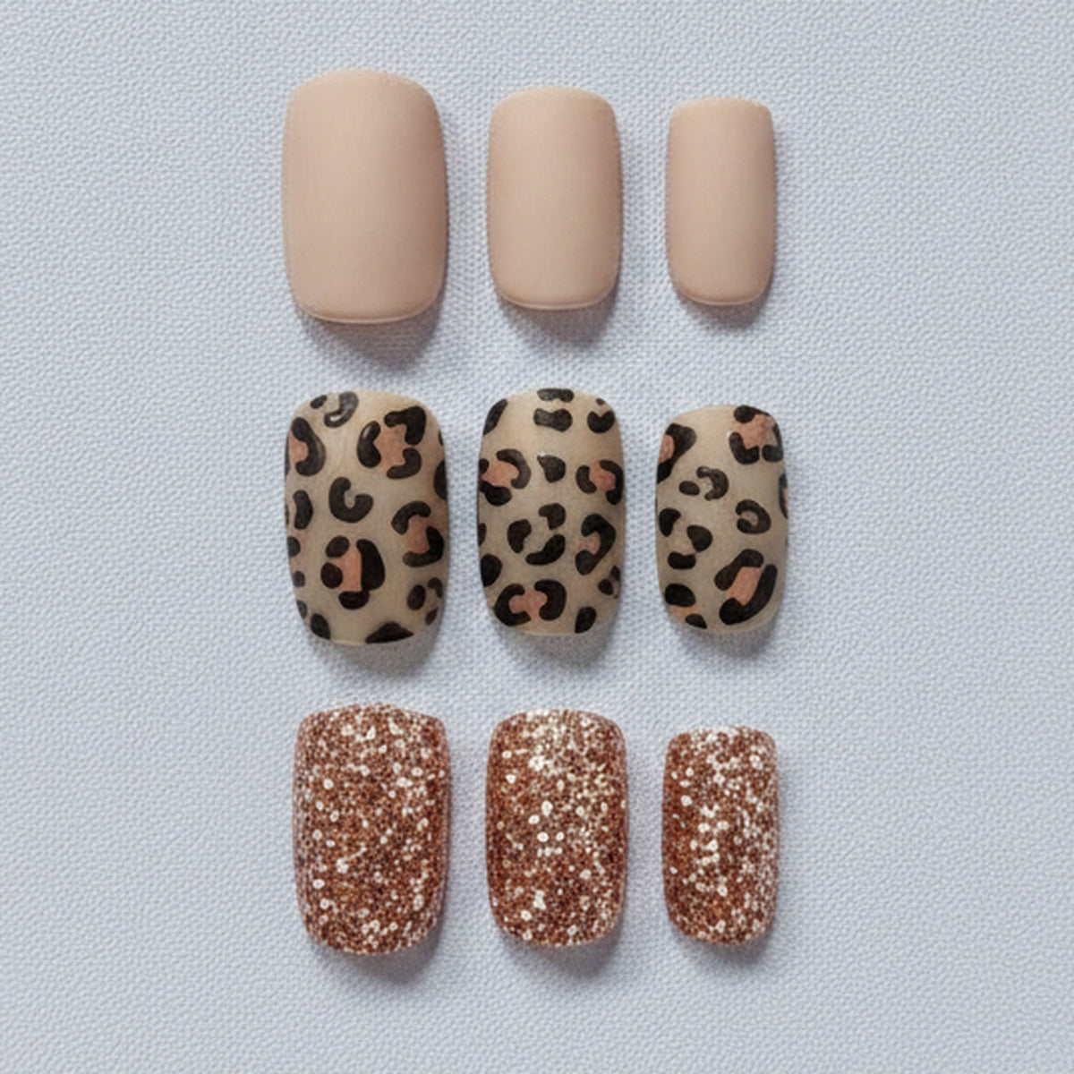 Neutral Nail Art Press-On Set - Neutral Mix