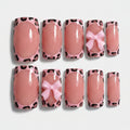 Leopard Bow Press-On Nails - Type 1