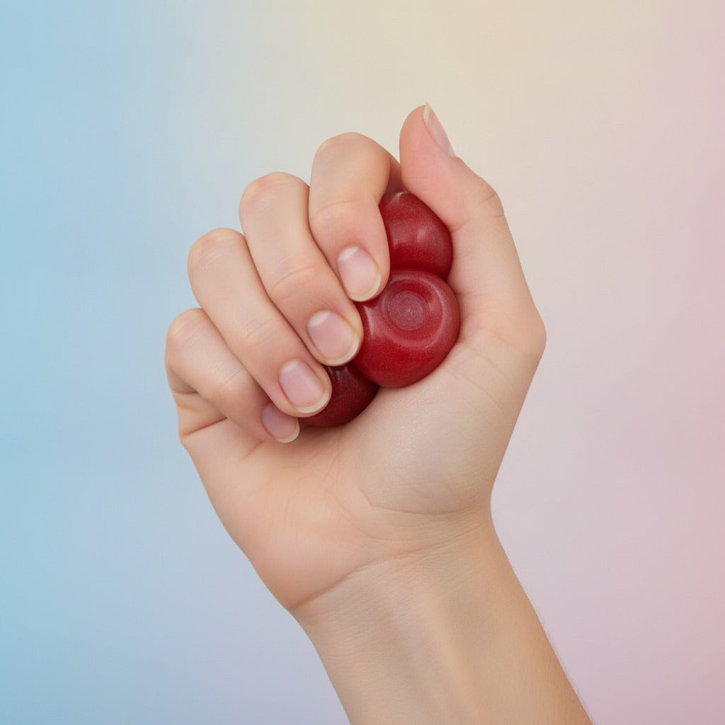 Smooth Polished Decorative Gemstone Pebbles - squeeze in hand
