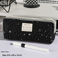 Star-shaped large capacity pencil case - Black