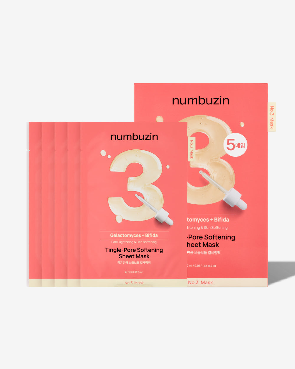 No.3 Tingle-Pore Softening Sheet Mask (5ea)