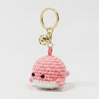 Crocheted whale keychain - Pink – novelty & toys (view 1)