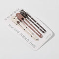 Pearl Dotted Snap Hair Clips Set – hair accessories (view 1)