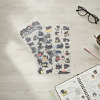 Black Cat Sticker Sheet Set - Moonlight Spirits