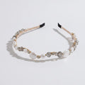 Beaded Wave Headband - Pearl Wave