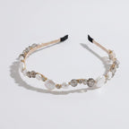 Beaded Wave Headband - Pearl Wave