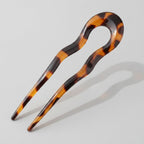 Curved Minimalist Hair Claw - Leopard