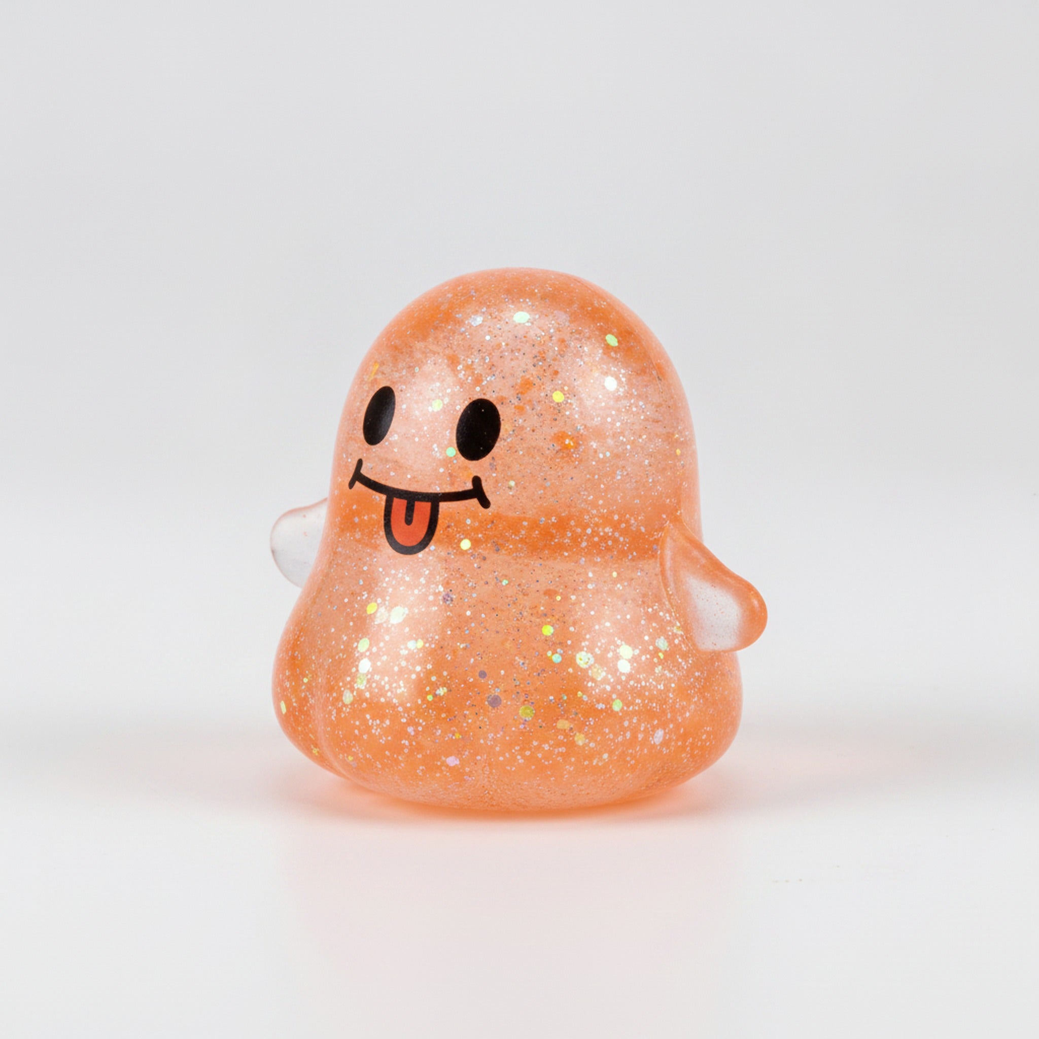 Grinning Ghost Squishy - Orange