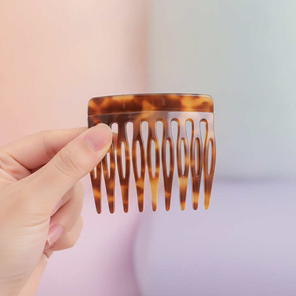 Tortoiseshell Claw Hair Clip - Amber Tortoiseshell