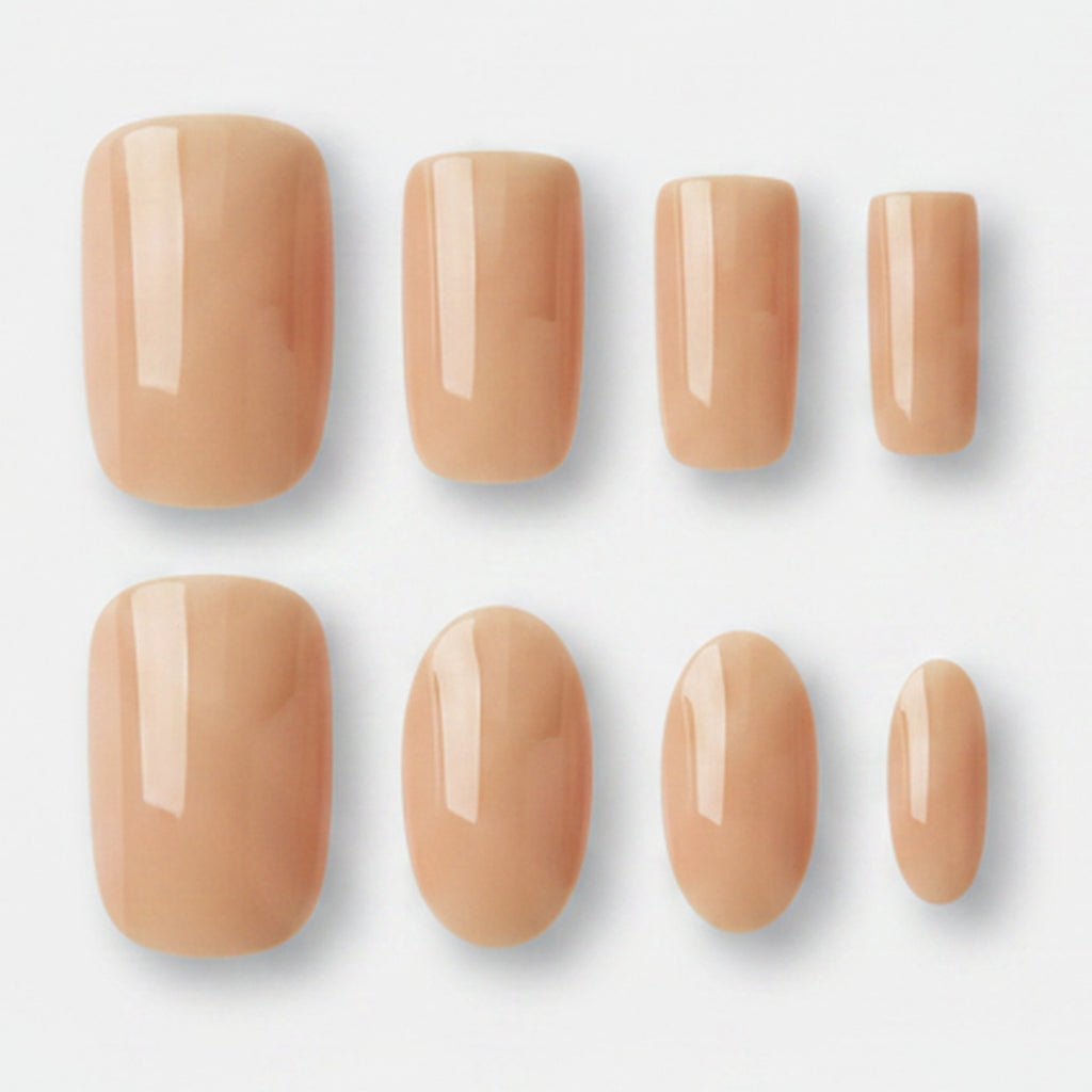 Press-On Nail Set Kit - Nude Beige