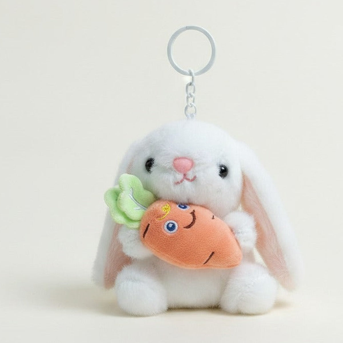 Plush Bunny Carrot Keychain – novelty & toys (view 1)