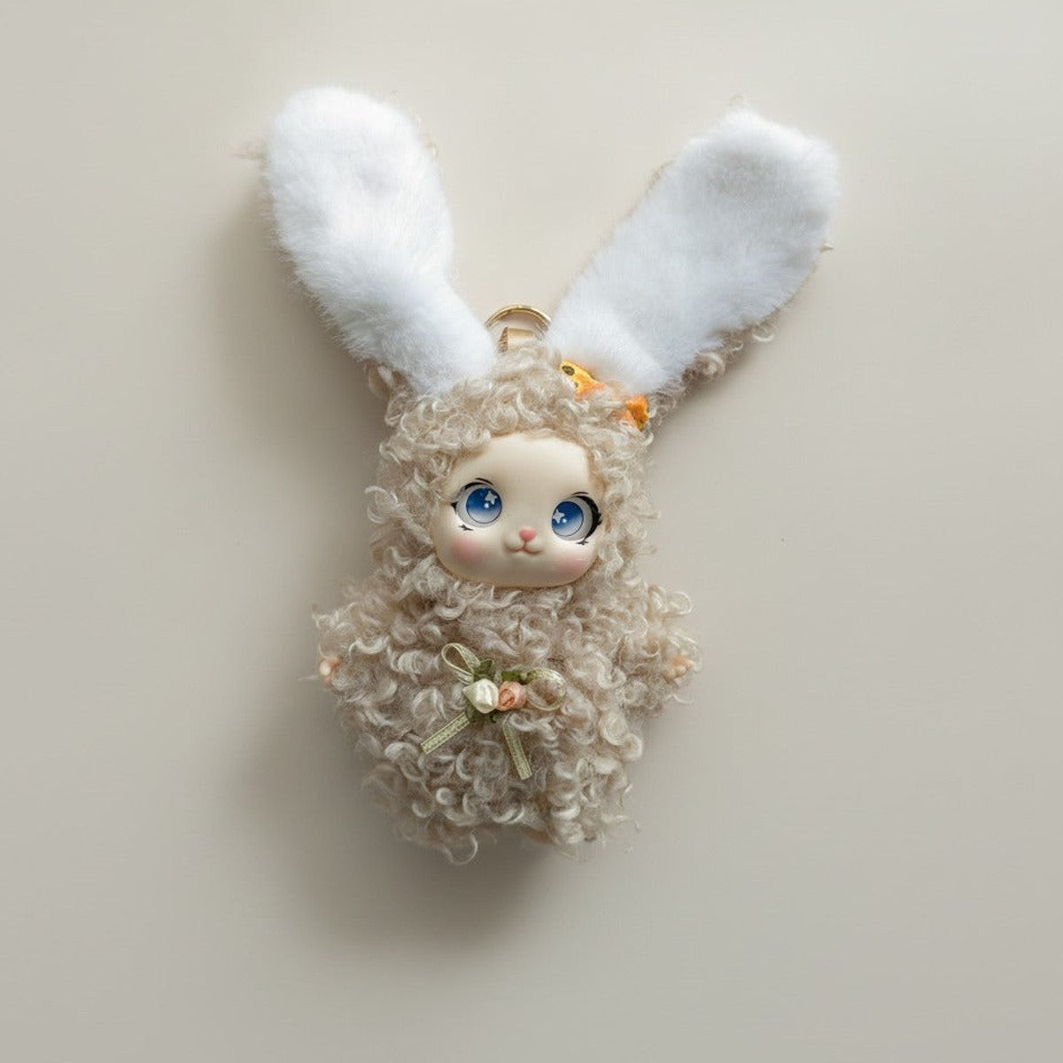 Fluffy Bunny Doll Bag Charm – novelty & toys (view 1)