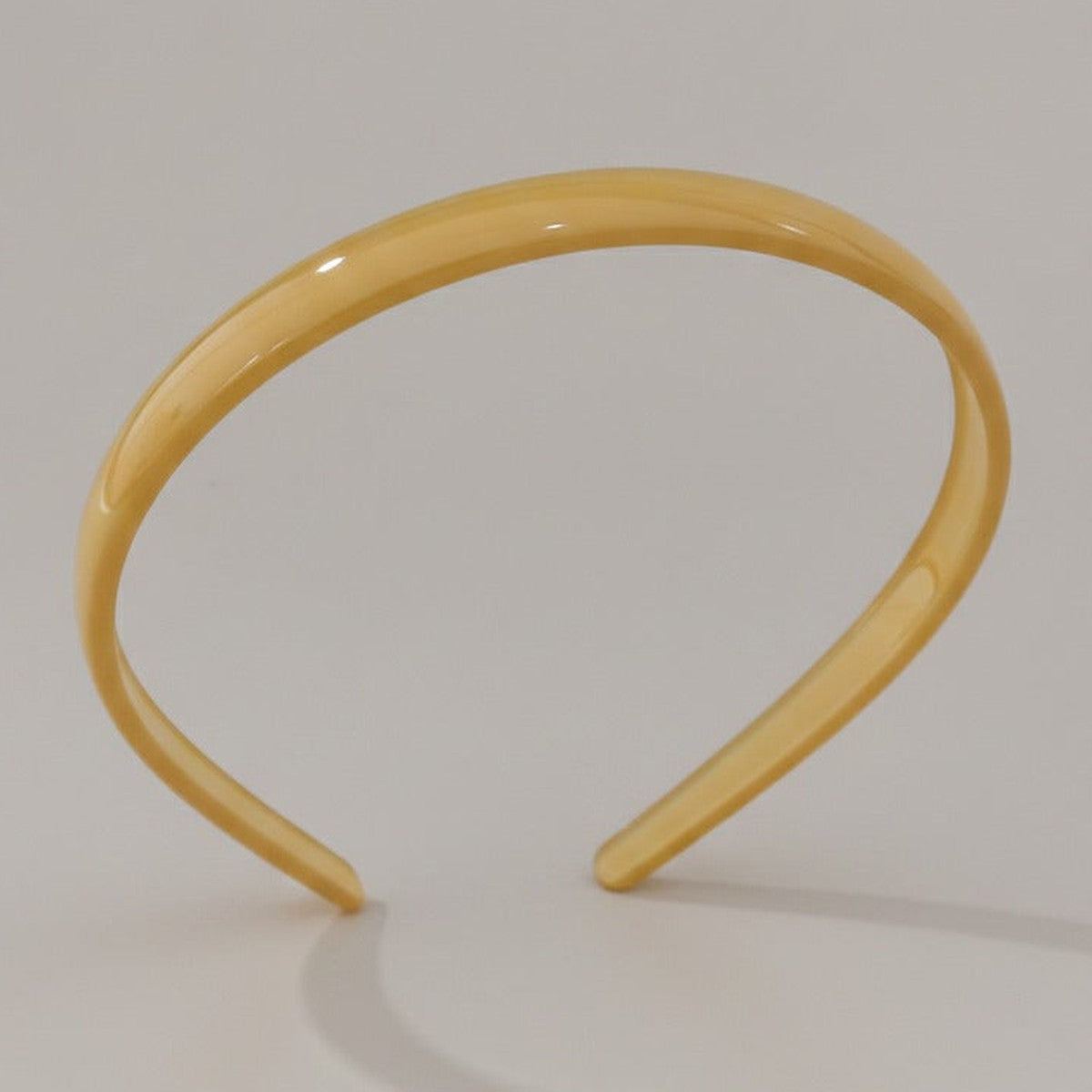 Glossy Padded Headband - Vitality Headband - Beige – hair accessories (view 1)