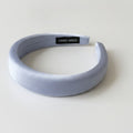 Padded Satin Wide Headband - Celebrity Style Headband - Blue – hair accessories (view 1)