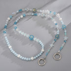 Beaded Phone Charm Strap - Blue