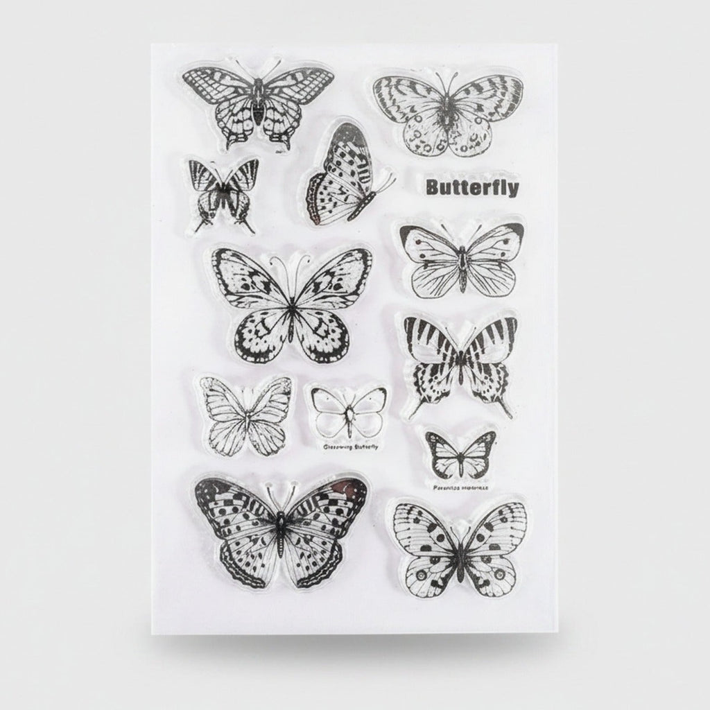 Butterfly Clear Sticker Sheet Collection – stationery (view 1)