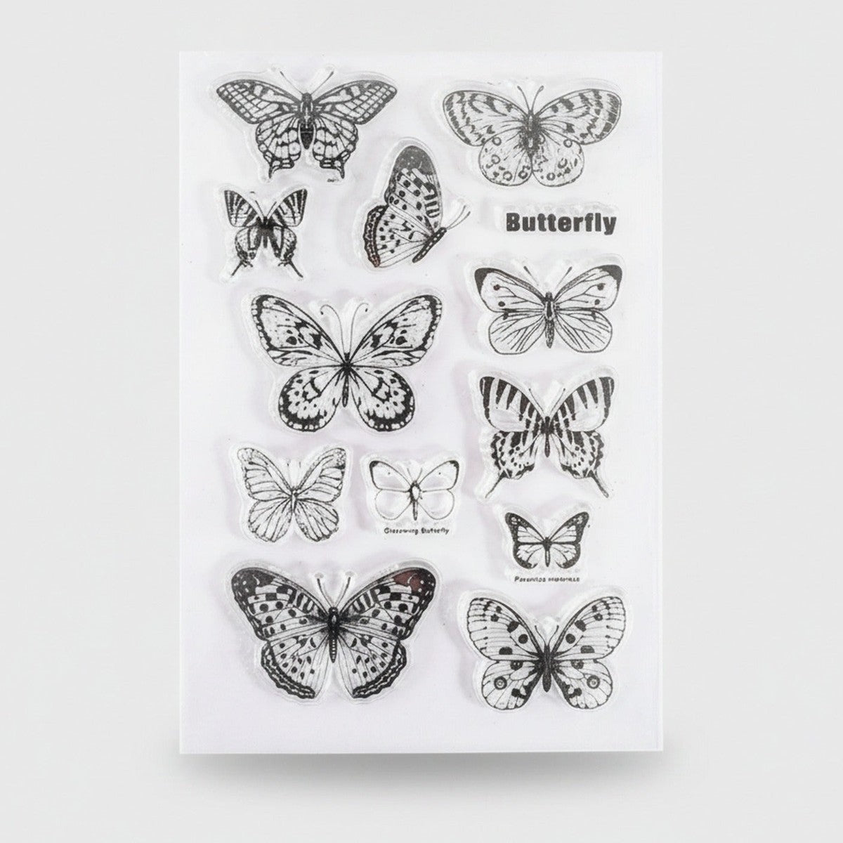 Butterfly Clear Sticker Sheet Collection – stationery (view 1)