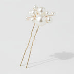 Pearl Hair Pin Set - Gold & White Pearl