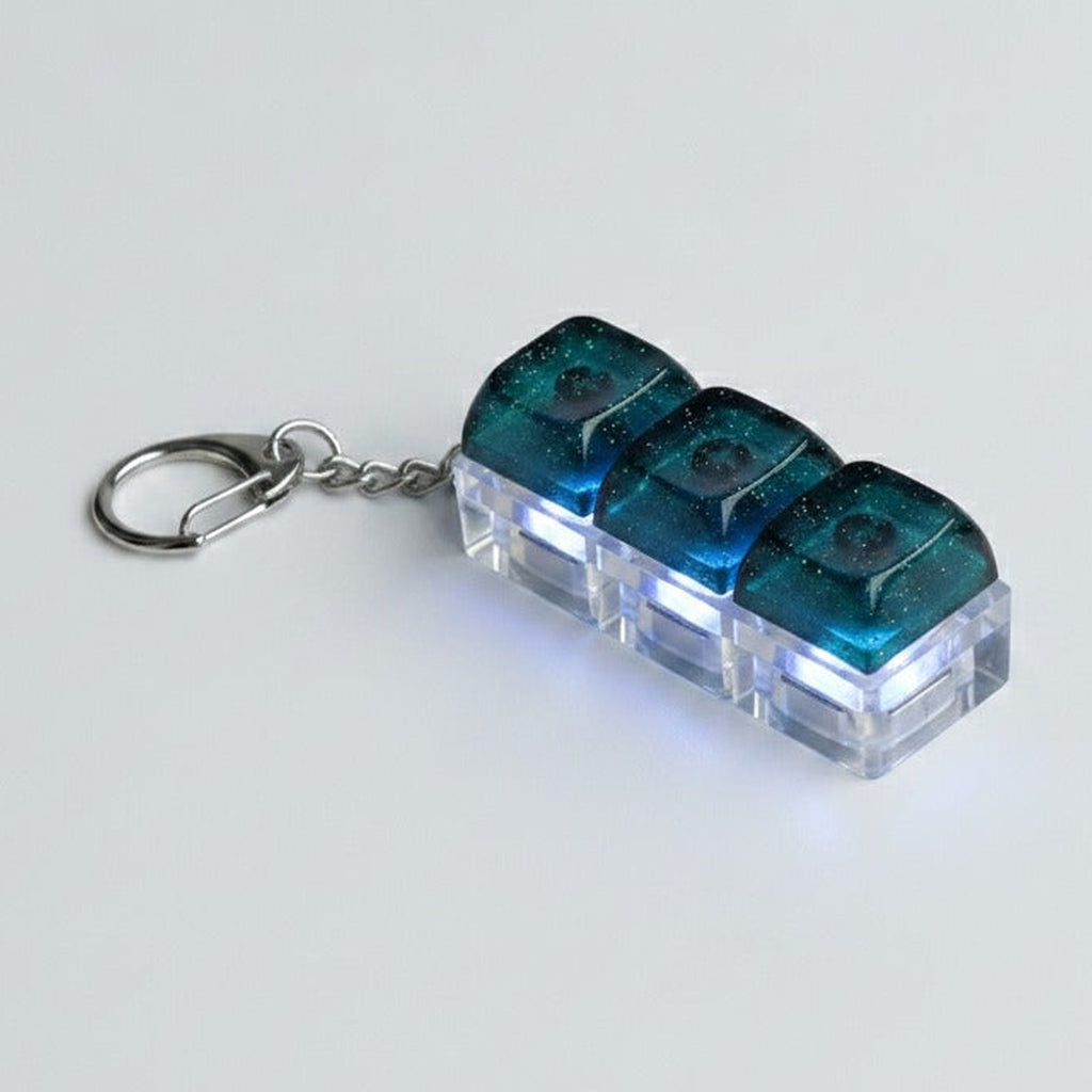 Mini Keyboard Switch Keychain - Forest 3-Key