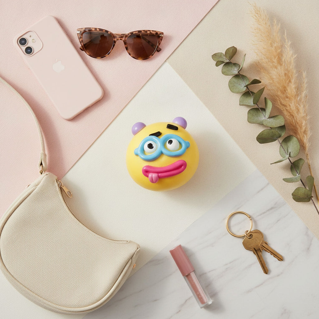 Mood Change Squishy Ball Plush Yellow