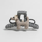 Plaid Patchwork Hair Claw Clip – hair accessories (view 1)