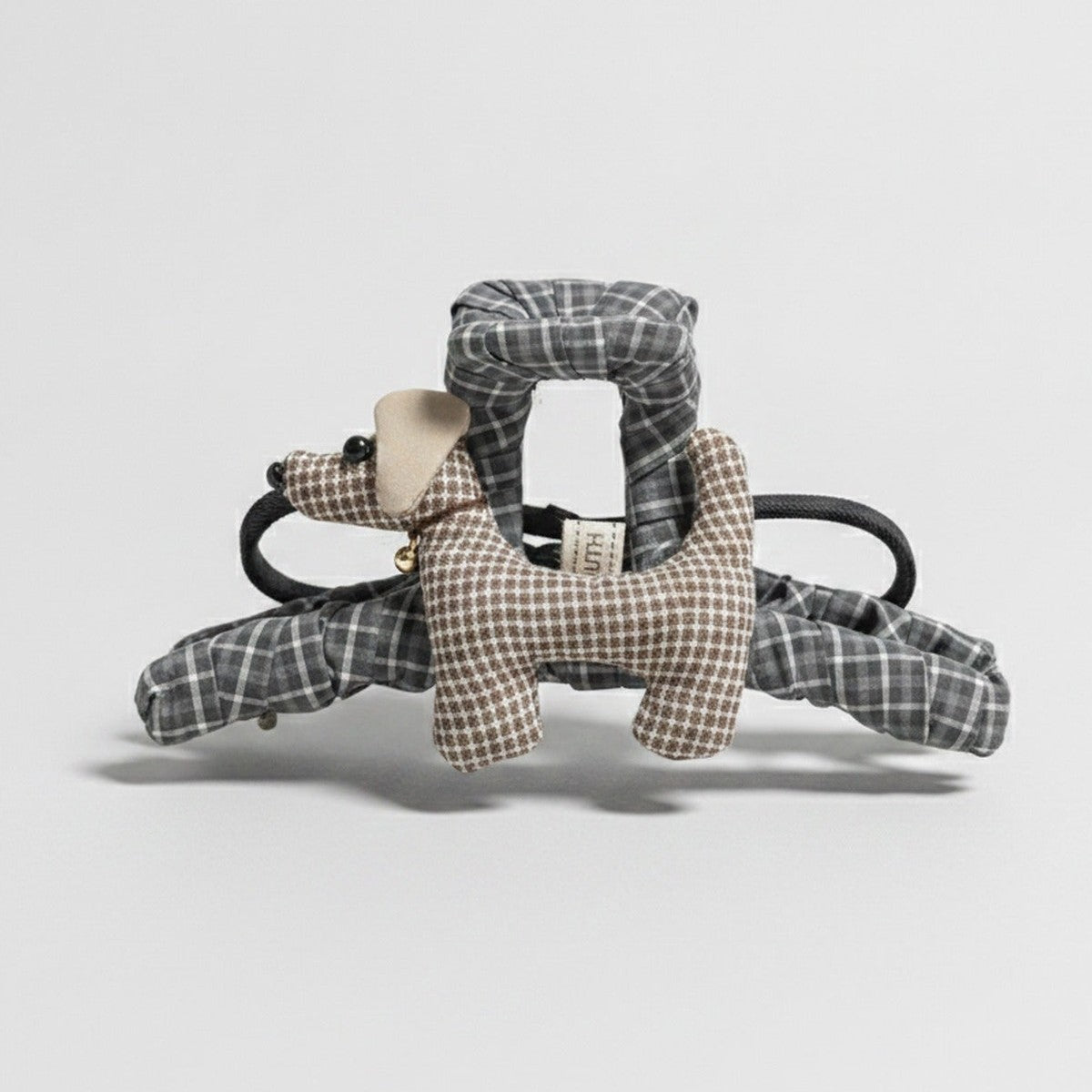 Plaid Patchwork Hair Claw Clip – hair accessories (view 1)