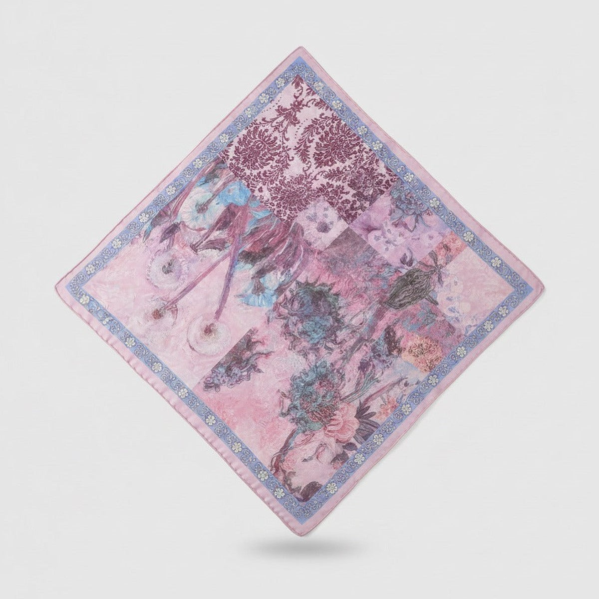 Floral Watercolor Silk Scarf - Blush Floral